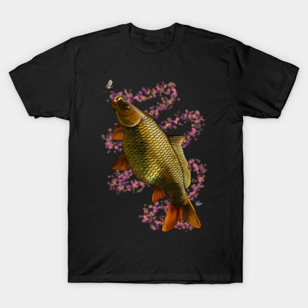 Carp flowers T-Shirt by Sandarmi